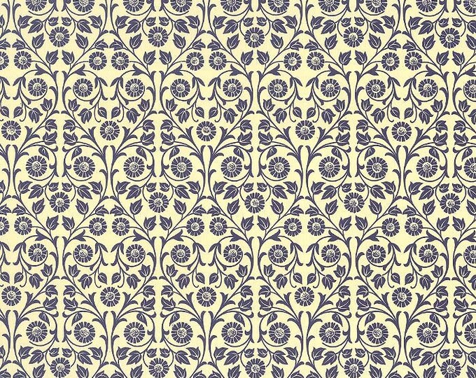 2 Sheets Italian Blue Flower and Vine Print Paper Carta Varese Italy IPV835B X2 - Etsy
