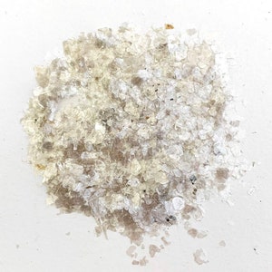 Natural White Mica Flakes, Muscovite Mica, Snow/Pearl/Silver Mica Flakes