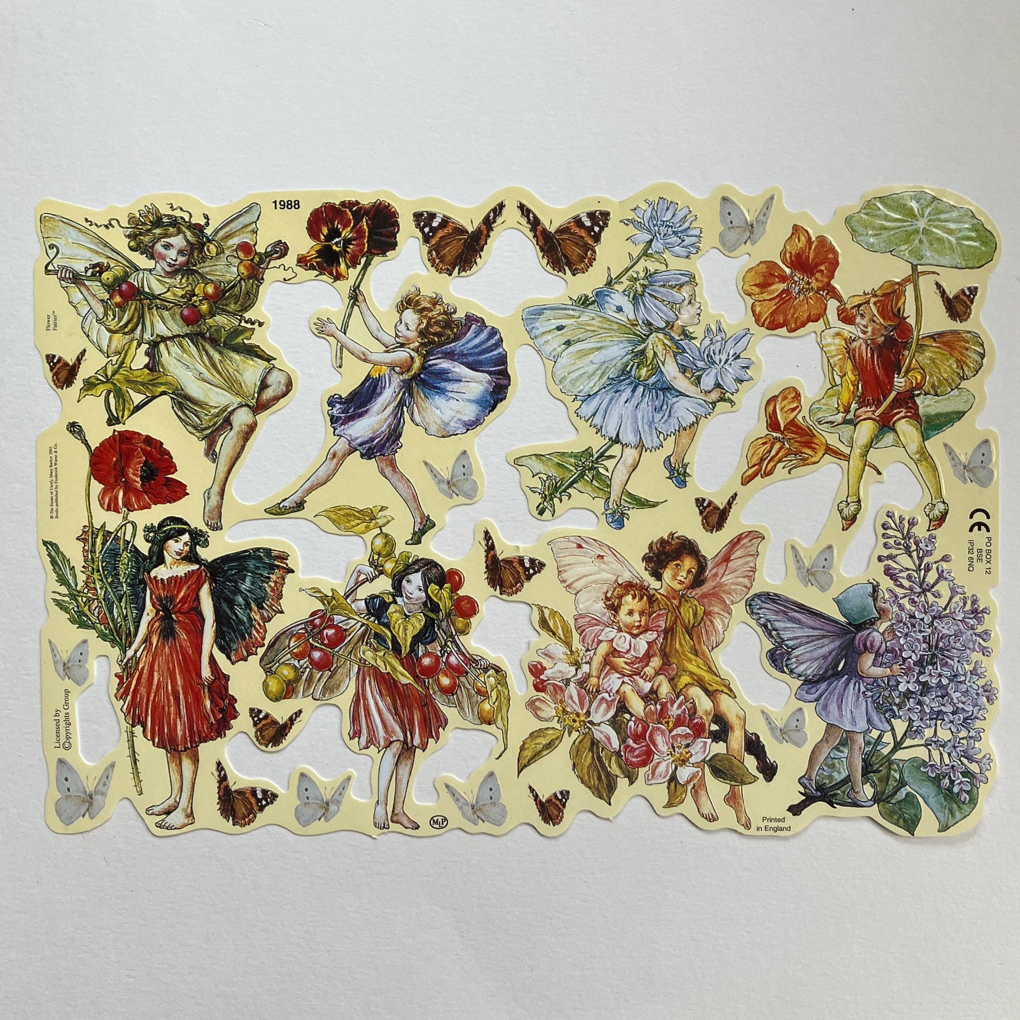 From England Paper Scraps Die Cut Flower Fairies by Cicely Mary