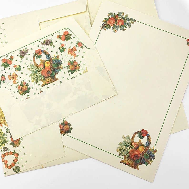 italian letter paper Italian Stationery Letter Writing Set in Portfolio 10 sheets image 1