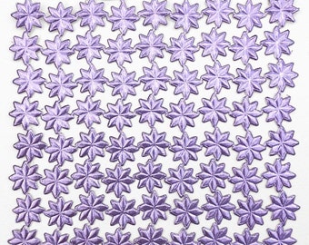 144 Dresden Trim Stars Light Purple Paper Foil Germany Die Cuts Christmas DF2088LPU 2 Sheets