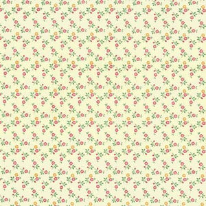 2 Sheets Italian Super Tiny Red And Orange Floral Print Paper ~ Carta Varese Italy  IPV859ROR x2