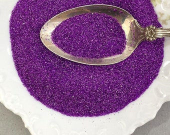 Germany German Glass Glitter 2 Ounces Bright Purple In Jar Fine Grit ~ GG90-PUR