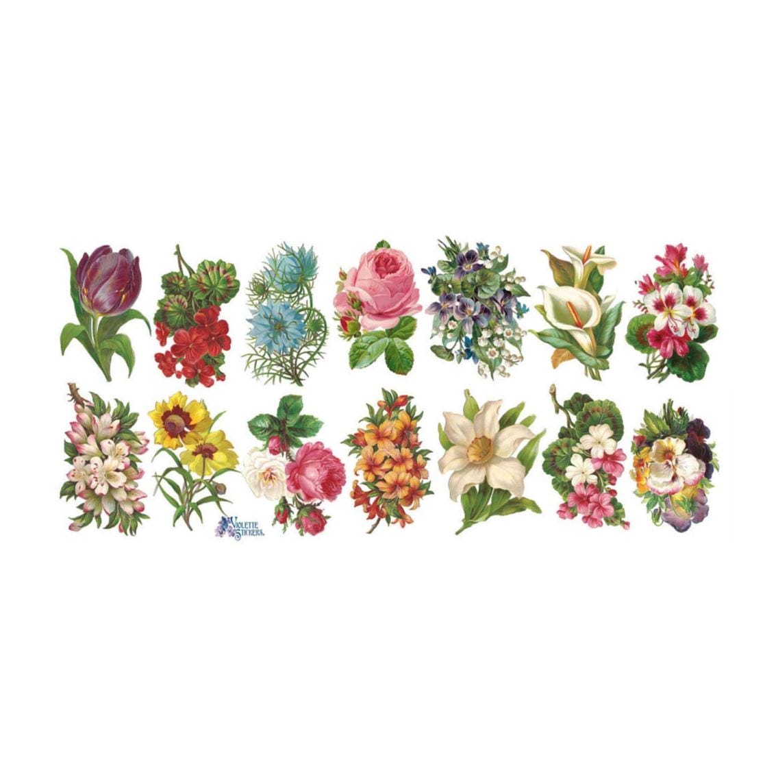 Baker Ross FN197 Paper Flowers Tape - Set of 5, Scrapbook Stickers