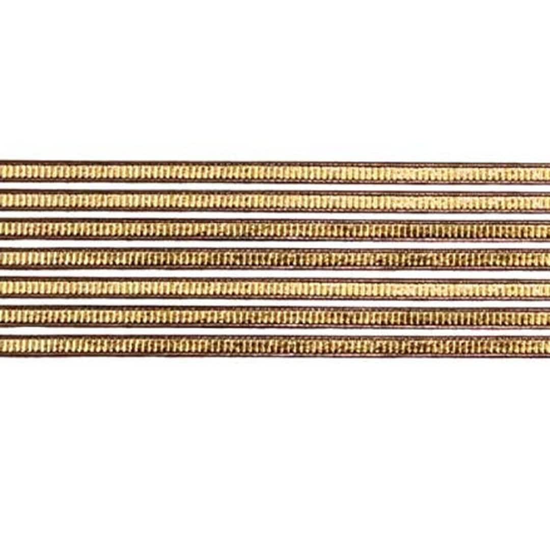 From Germany 16 Strips Dresden Antique Gold Very Narrow Foil