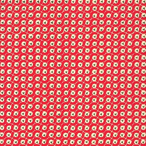 2 Sheets Red and Green Dot and Wave Print Italian Paper ~ Carta Varese Italy IPV808R x2