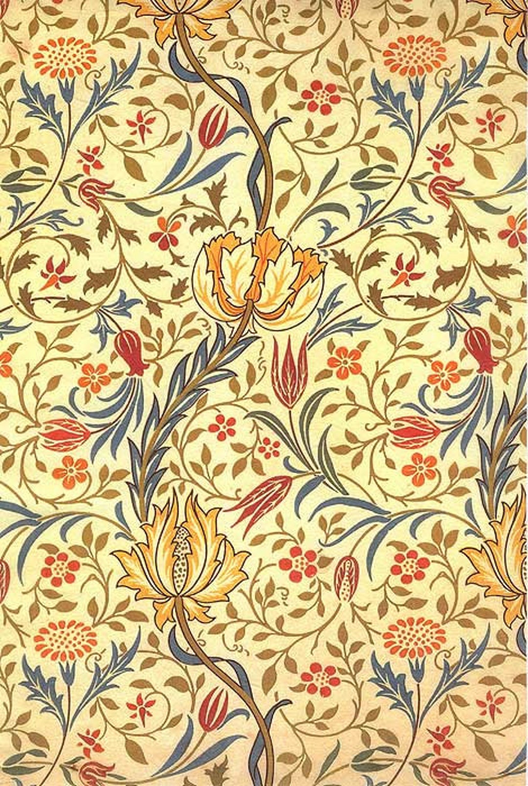 From Italy 2 Sheets Italian Rice Paper Decoupage Stylized Flowers and ...