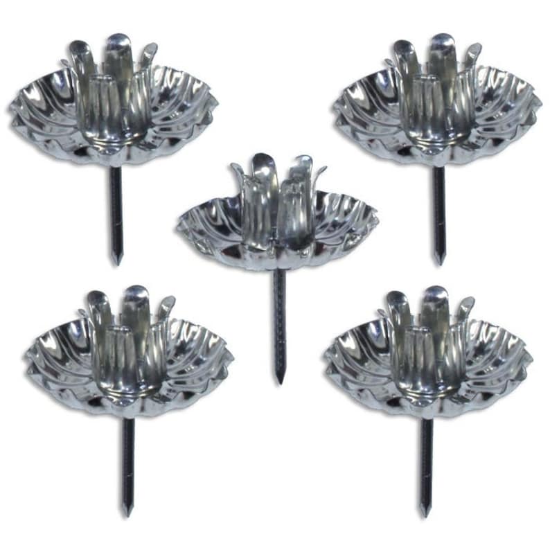 10 Silver Advent Wreath Christmas Candle Holders Made In Germany CL 512S