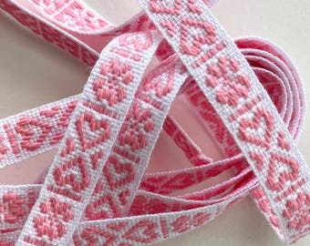 From Sweden 4 Yards Swedish Costume Trim Authentic Folkloric Jacquard Ribbon 11mm Wide SFT419