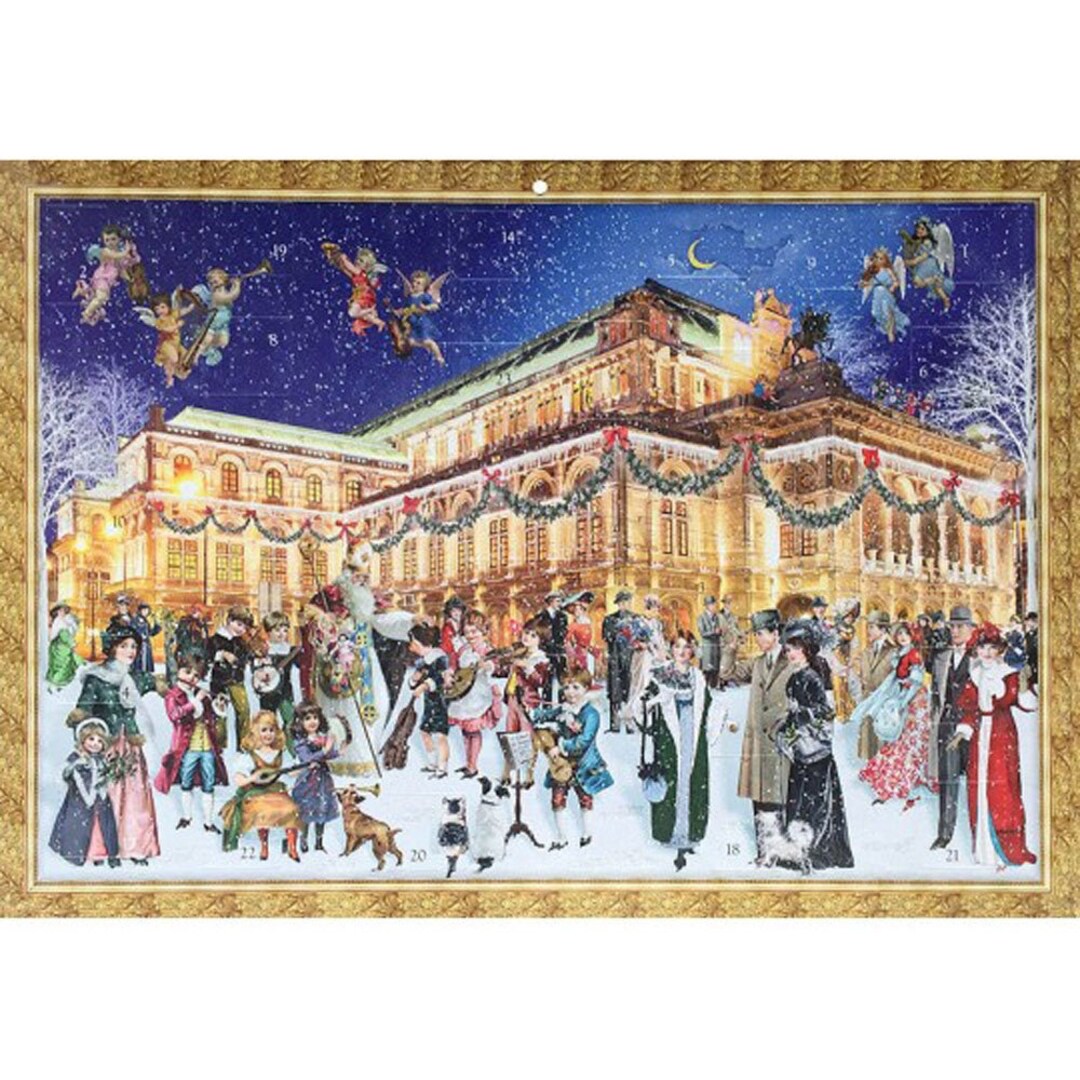 Large Advent Calendar Germany Glittered Christmas Vienna Opera House
