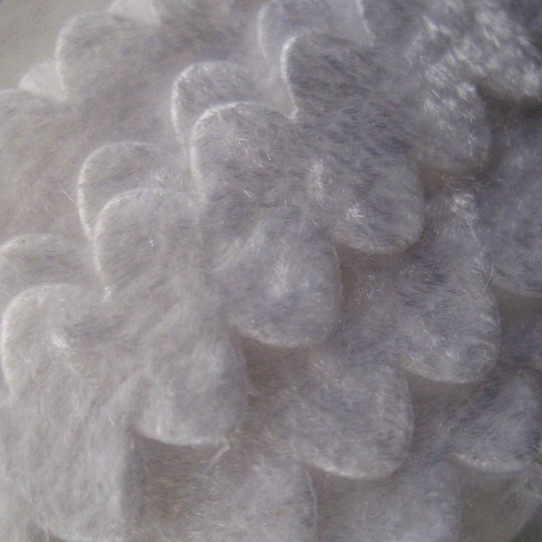 10 Yards Snow White Velvet Ric Rac Trim Ribbon for Sewing or