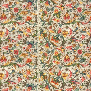 2 Sheets Italian Floral and Vine Striped Florentine Print Paper ~ Carta Varese Italy   IPV716 x2