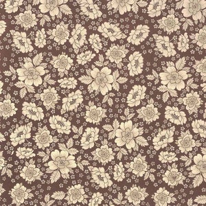 2 Sheets Italian Brown Floral Print Paper ~ Carta Varese Italy  IPV872BR x2