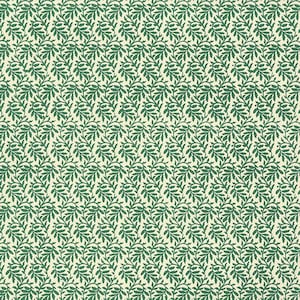 2 Sheets Green Petite Leaf Print Italian Paper ~ Carta Varese Italy  IPV851GR x2
