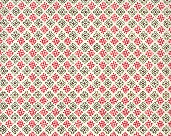 From Italy 2 Sheets Red and Green Geometric Print Italian Paper ~ Tassotti IPT617