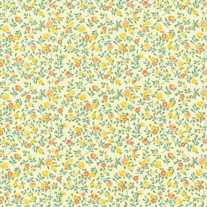 2 Sheets Yellow And Orange Floral Italian Print Paper ~ Carta Varese Italy IPV857ORG x2