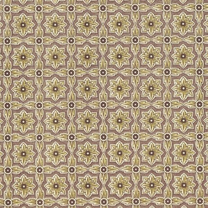 2 Sheets Italian Brown Geometric Renaissance Flower Print Paper ~ Carta Varese Italy IPV841BR x2