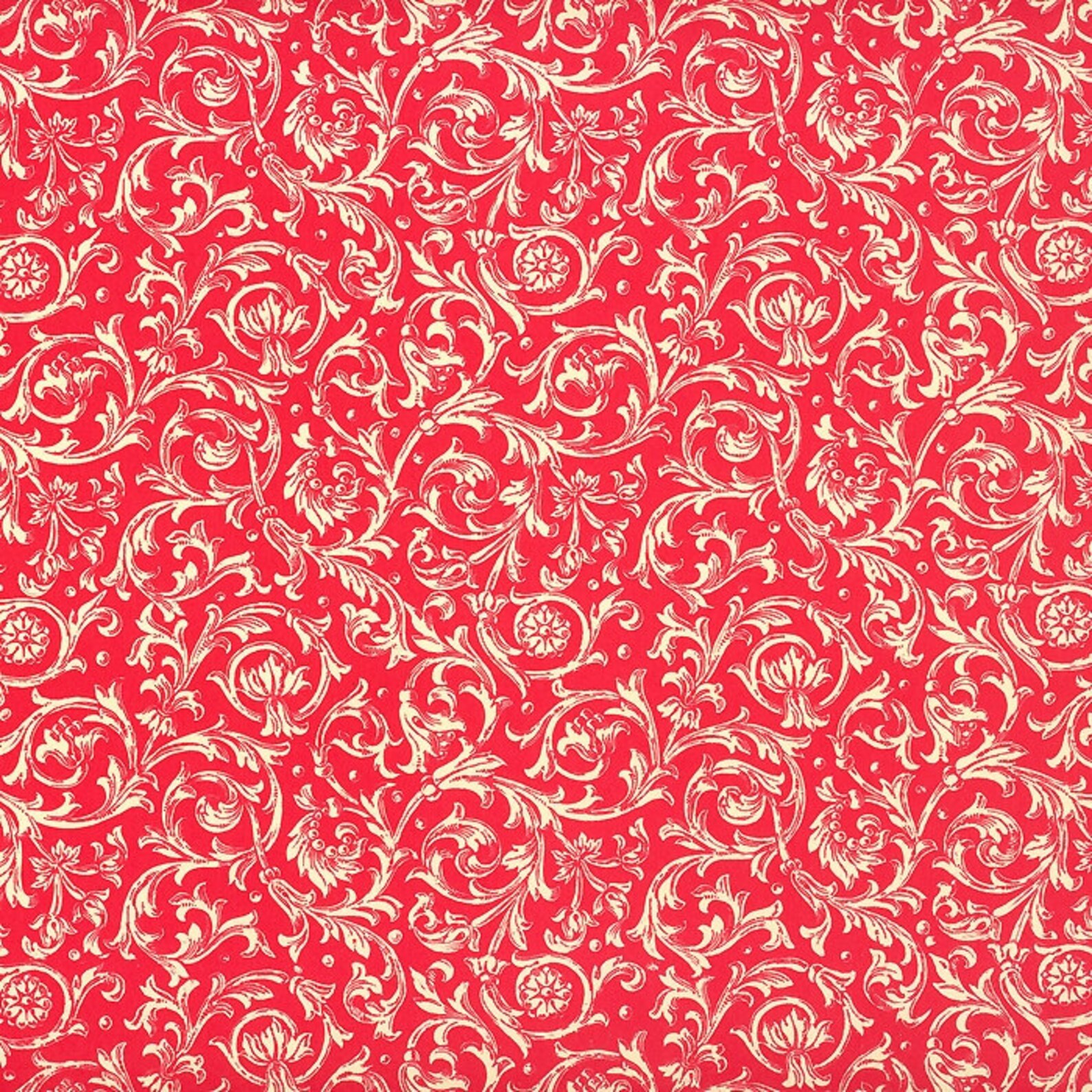 2 Sheets Italian Authentic Florentine Print Paper Red Vines Etsy