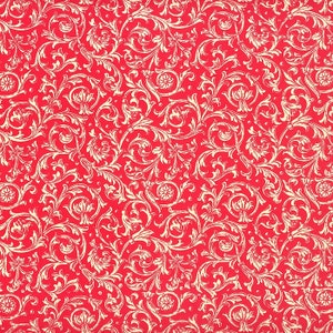 2 Sheets Italian Authentic Florentine Print Paper Red Vines ~ Carta Varese  IPV805R x2