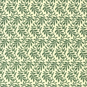 2 Sheets Green Leaf Print Italian Paper ~ Carta Varese Italy IPV802G x2