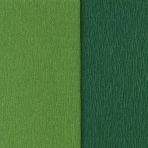 Gloria Doublette Double Sided Crepe Paper For Flower Making Made In Germany Fern And Grass Green  #3340