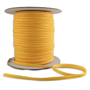10 Yards Tiny Velvet Ribbon Trim Golden Yellow 1/8&quot; Wide