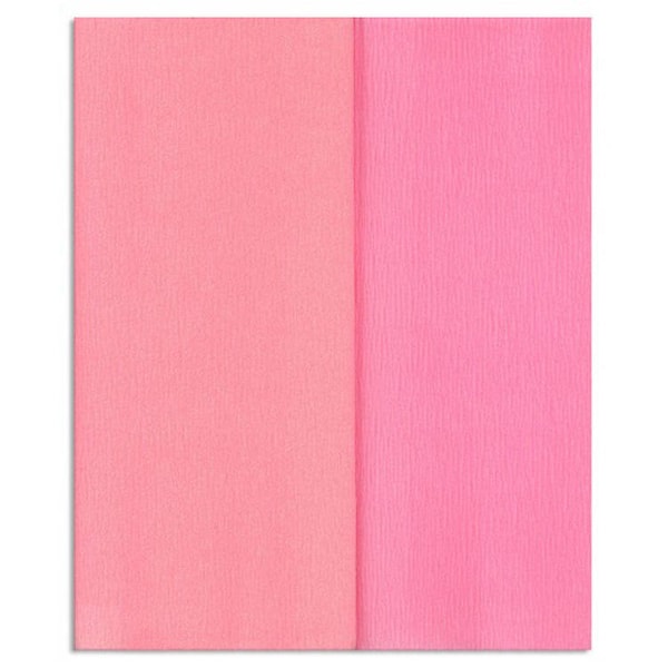 Gloria Doublette Double Sided Crepe Paper from Germany ~ Rose and Pink #3317