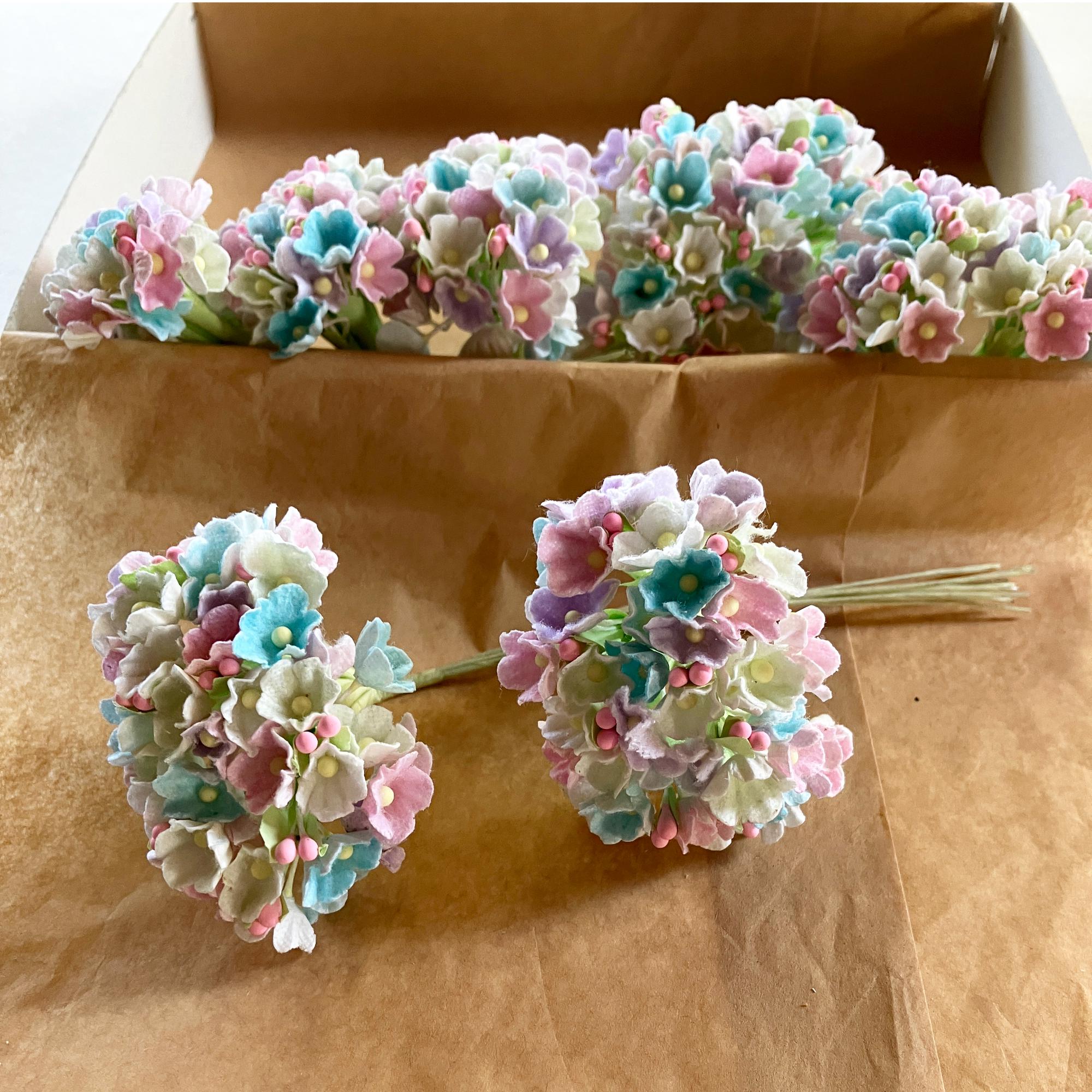 2 Bundles Forget Me Nots Flowers an Old Fashioned Favorite in