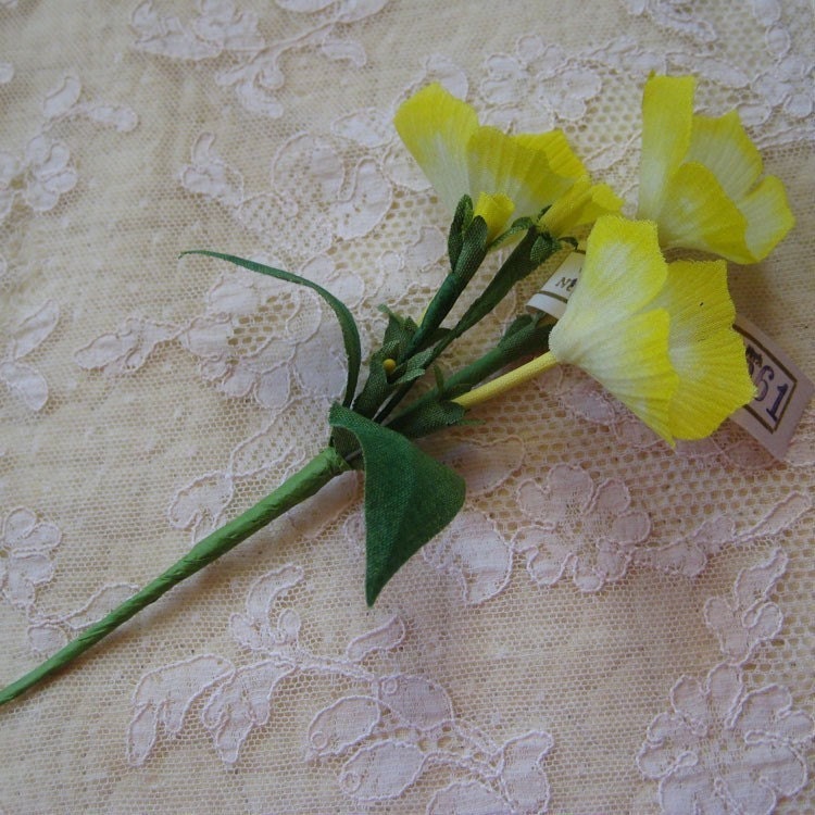 Vintage Czechoslovakia Hand Made Yellow Flower Sprig Phlox | Etsy