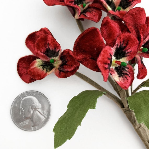 Small Red Velvet Poppies - 4 Stems Small Red Velvet Poppies - 4 Stems