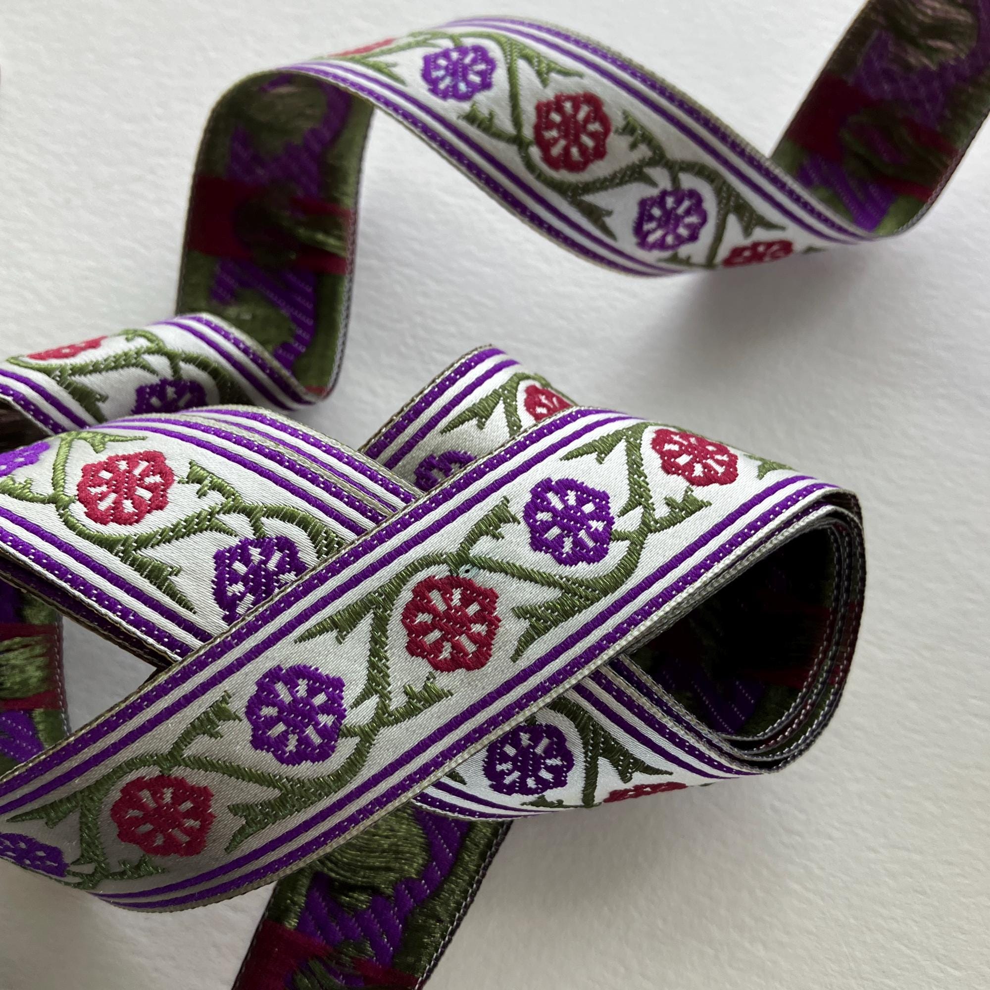 4 Yards Fancy Woven Trim Jacquard Ribbon 1