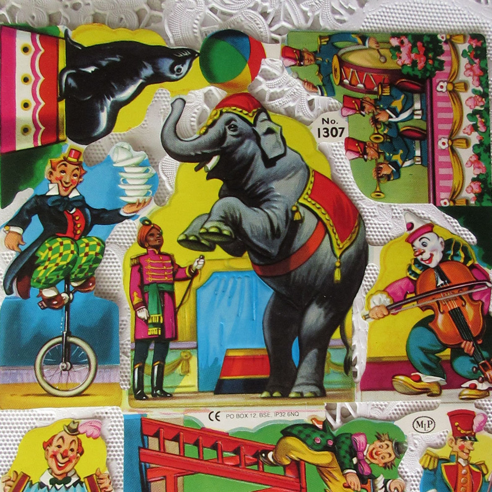 Jahrgang England sterben geschnitten Papier Schrott Zirkus | Etsy