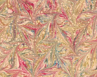 From Italy Hand Marbled Paper Star Pattern in Multi-color ~ Berretti Marbled Arts Italian IPMB-STAR-906