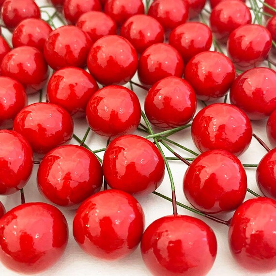 Artificial Red Cherry Pair Decorative Fake Fruit 20 