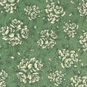 2 Sheets Italian Green Floral Print Paper ~ Carta Varese Italy  IPV873GR x2