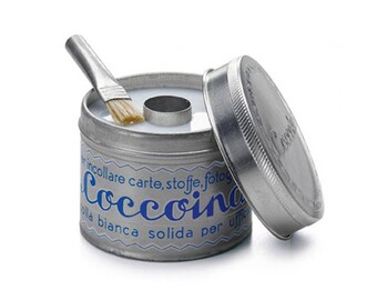 Italy Glue Coccoina Paste Tin w/ Brush ~ Made in Italy COC125