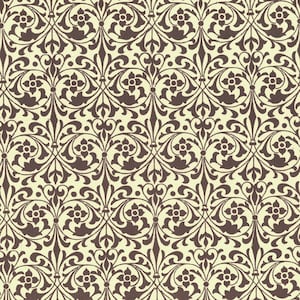 2 Sheets Italian Brown Flourishes Print Paper ~ Carta Varese Italy  IPV807BRN x2