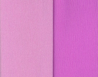 Gloria Doublette Double Sided Crepe Paper For Flower Making Made In Germany Lilac And Orchid  #3353