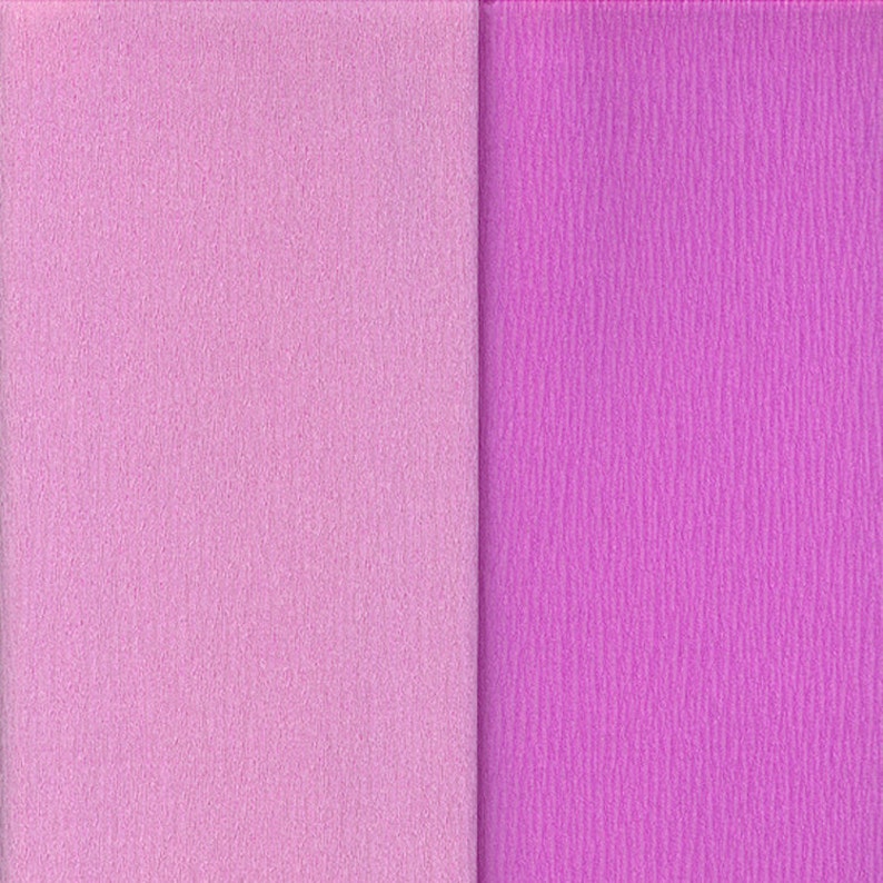 Gloria Doublette Double Sided Crepe Paper For Flower Making Made In Germany Lilac And Orchid 3353 image 1