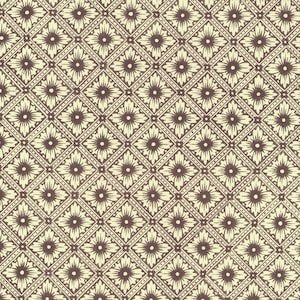2 Sheets Italian Brown Star Flower Floral Print Paper ~ Carta Varese Italy IPV803BR x2