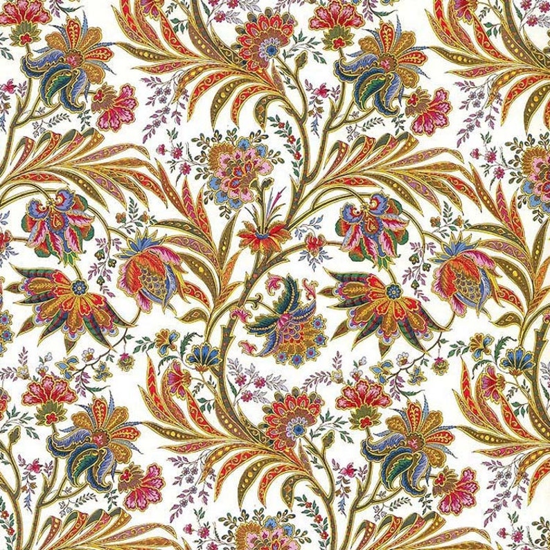 2 Sheets Italy Authentic Florentine Italian Paper by Kartos Jacobean