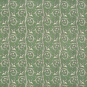 2 Sheets Green Dappled Garland Print Italian Paper ~ Carta Varese Italy  IPV814G x2