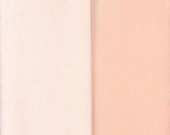 Gloria Doublette Double Sided Crepe Paper For Flower Making Made In Germany Apricot And Lt Apricot  #3402
