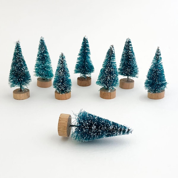 Green Bottle Brush Trees Etsy