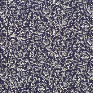 2 Sheets  Blue Florentine Vines Italian Paper ~ Carta Varese Italy  IPV805B x2