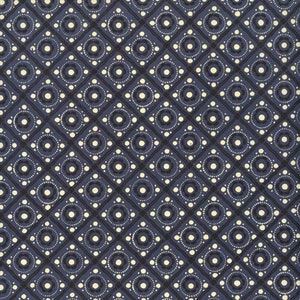 2 Sheets Italian Blue and Black Dot and Grid Print Paper  ~ Carta Varese Italy  IPV818BL x2
