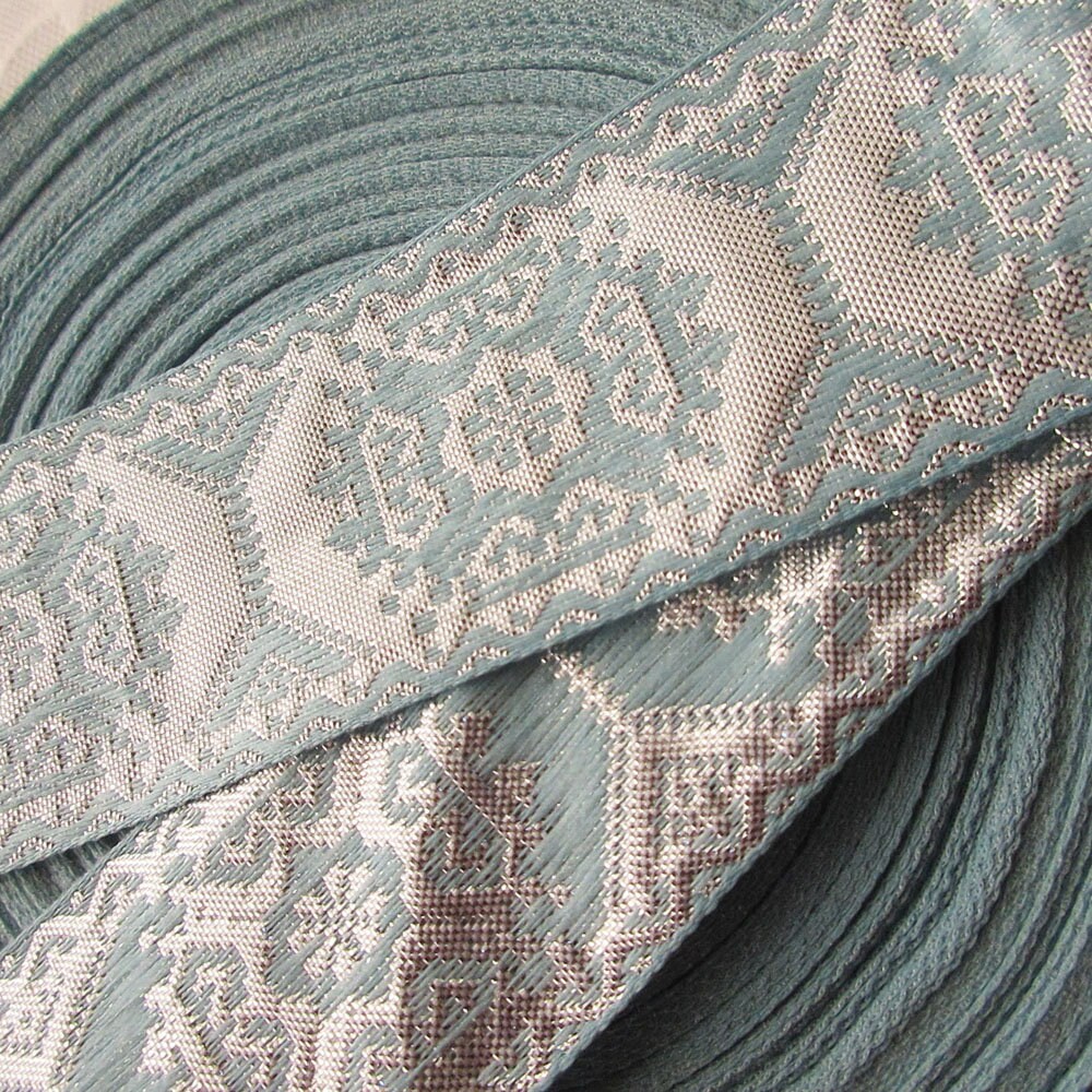 4 Yards Vintage Japan Jacquard Sewing Ribbon 111/16