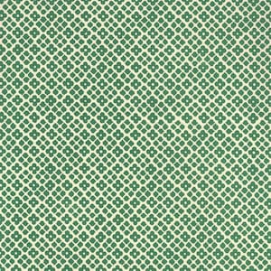 2 Sheets Italian Green Floral And Cube Print Paper ~ Carta Varese Italy  IPV852GR x2