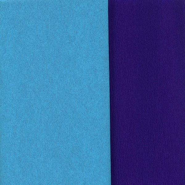 Gloria Doublette Double Sided Crepe Paper For Flower Making Made In Germany Turquoise And Royal Blue  #3320