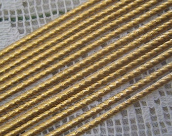 Germany Gold Very Narrow Foil Embossed Fancy Paper Dresden Trim Rope Twist 28 Strips DFW203AG x2